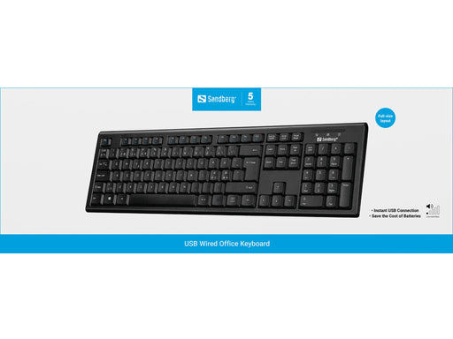 EAN 5705730631108 - Sandberg 631-10 teclado Oficina QWERTY Nórdico Negro imagen 2