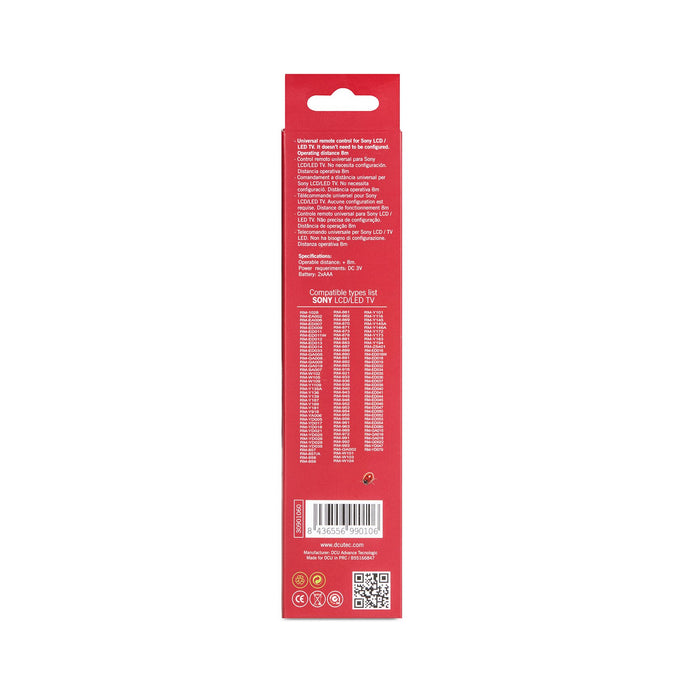 EAN 8436556990106 - DCU Advance Tecnologic 30901060 mando a distancia IR inalámbrico TV Botones imagen 3