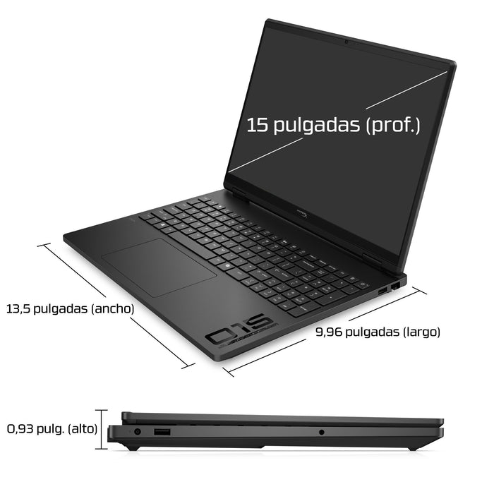 EAN 0821844741788 - HP HyperX OMEN 15 inch Gaming Laptop PC 15-gb0016ns AMD Ryzen™ 7 260 38,9 cm (15.3") 2K 24 GB DDR5-SDRAM  imagen 5