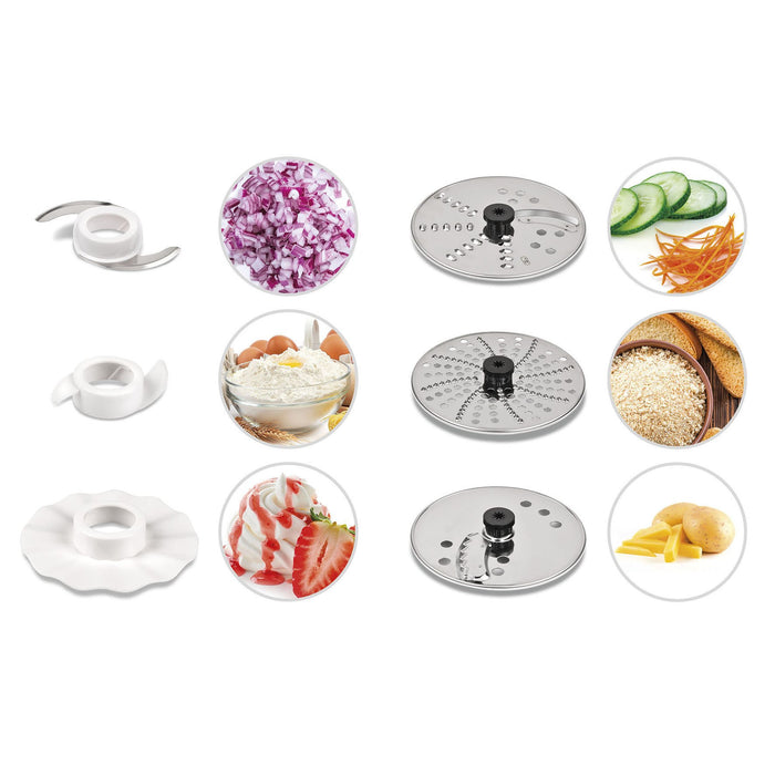 EAN 8056095876008 - G3 Ferrari G20099 robot de cocina 1000 W 3 L Transparente, Blanco imagen 5