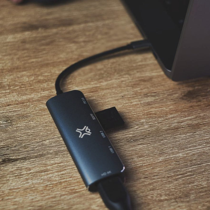 EAN 5453003787204 - XtremeMac dockingstation USB Tipo C 5000 Mbit/s Gris imagen 5