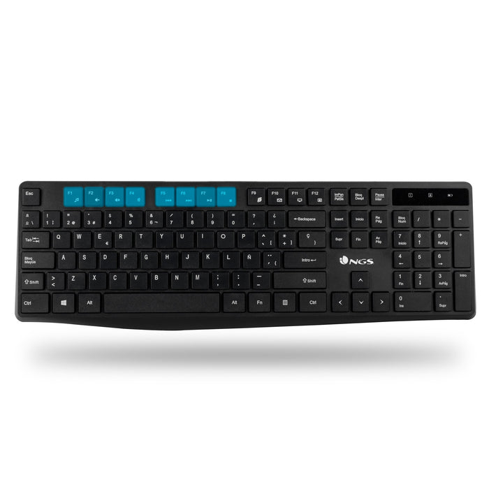EAN 8435430618341 - NGS Allure Kit, AZERTY, FR teclado Ratón incluido Universal RF inalámbrico Francés Negro imagen 4