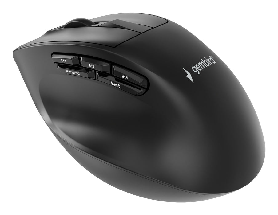 EAN 8716309136914 - Gembird MUSW3-9B-01 ratón Oficina mano derecha RF Wireless + Bluetooth + USB Type-A Óptico 2400 DPI imagen 5