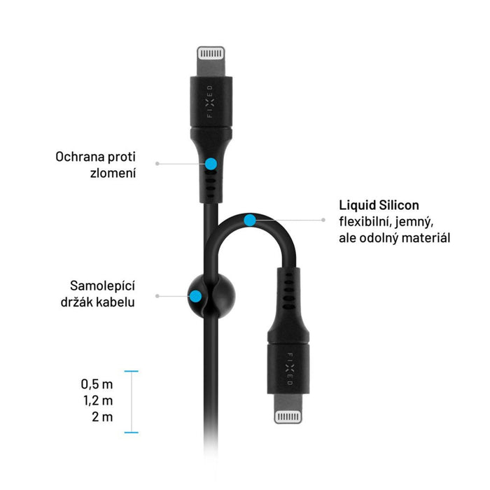 EAN 8591680147359 - FIXED FIXDLS-CL2-BK cable de conector Lightning 2 m Negro imagen 5