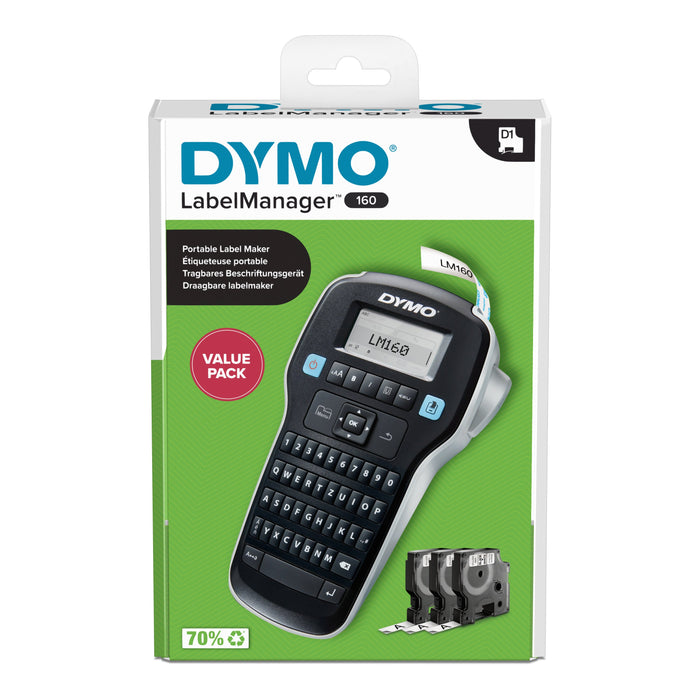 EAN 3026981810121 - DYMO Labelmanager 160 Value Pack Beschriftungsgerät Geeignet für Schriftband D1 12 mm 9 imagen 8