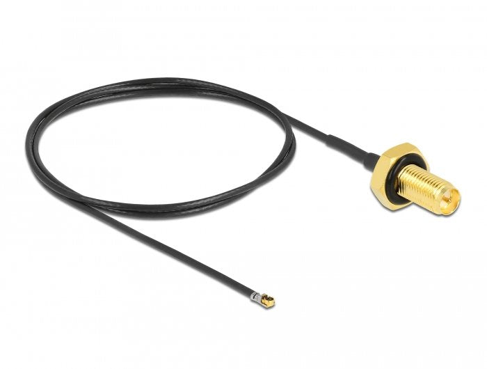 EAN 4043619126613 - DeLOCK 12661 cable coaxial 0,5 m Negro imagen 1