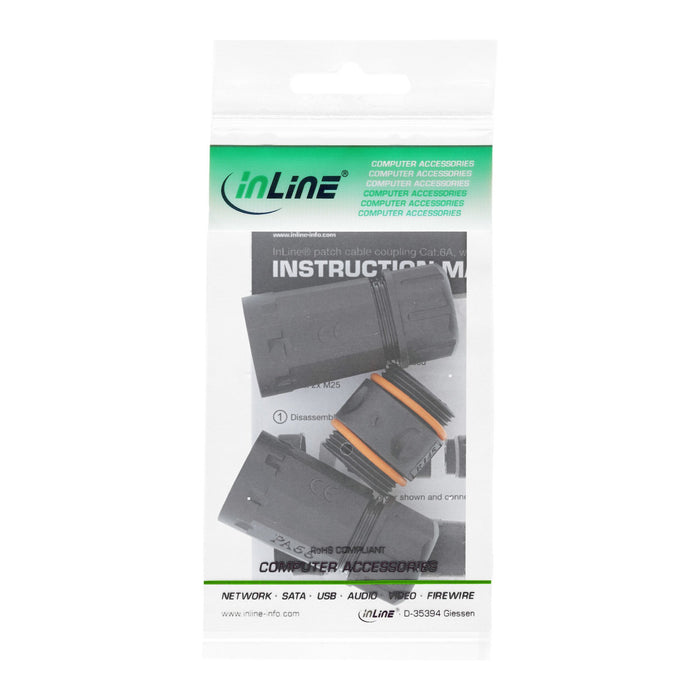 EAN 4043718284405 - InLine 69990V cambiador de género para cable Negro imagen 5