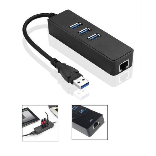 EAN 5711783612353 - Microconnect MC-USB3.0HUBWETH base para portátil y replicador de puertos USB 3.2 Gen 1 (3.1 Gen 1) Type-A imagen 1