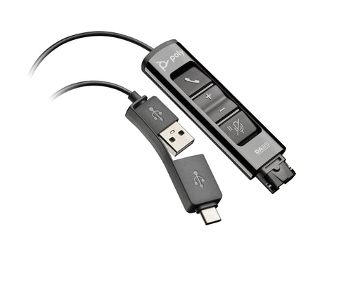EAN 0197029650061 - HP Poly DA85 USB to QD Black Adapter TAA Adaptador de interfaz imagen 1