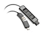 EAN 0197029650061 - HP Poly DA85 USB to QD Black Adapter TAA Adaptador de interfaz imagen 1