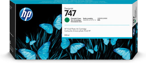 EAN 0191628213597 - HP 747 300-ml Chromatic Green DesignJet Ink Cartridge cartucho de tinta 1 pieza(s) Original Rendimiento e imagen 1