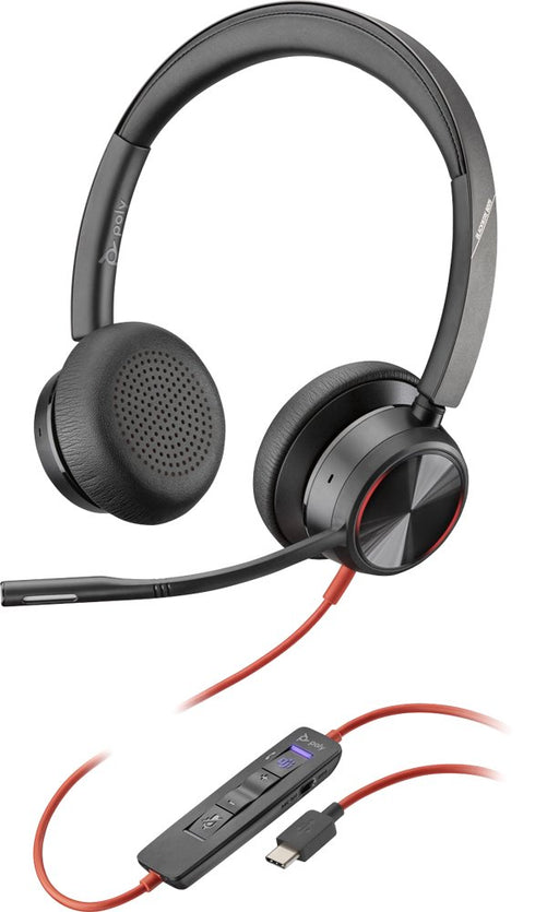 EAN 0017229168503 - Poly Blackwire 8225 Auriculares Alámbrico Diadema Oficina/Centro de llamadas USB Tipo C Negro imagen 1