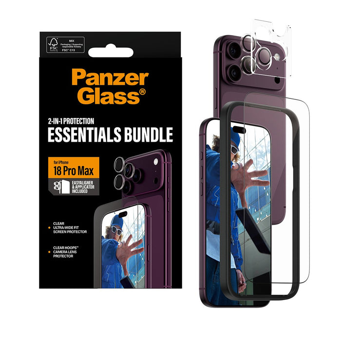 EAN 5715685045127 - PanzerGlass ® 2-in-1 Essentials Bundle iPhone 18 Pro Max Protector de pantalla 1 pieza(s) imagen 5