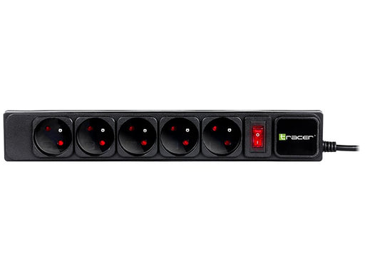 EAN 5907512869833 - Tracer Surge protector PowerGear 5 m Black (5 outlets) base múltiple 5 salidas AC Interior Negro imagen 2