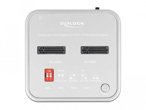 EAN 4043619641383 - DeLOCK 64138 base de conexión para disco duro Plata imagen 2