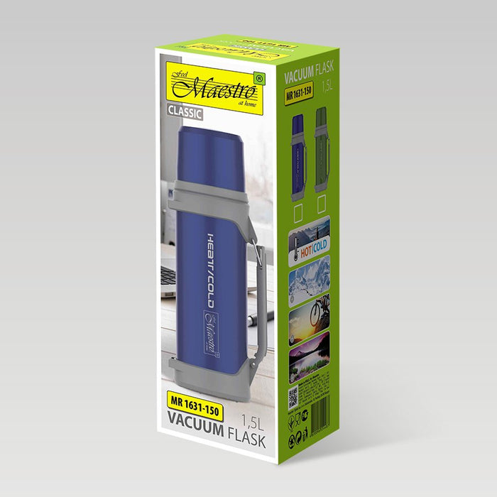 EAN 4897144670833 - Maestro MR-1631 termo 1,5 L Azul, Gris imagen 4