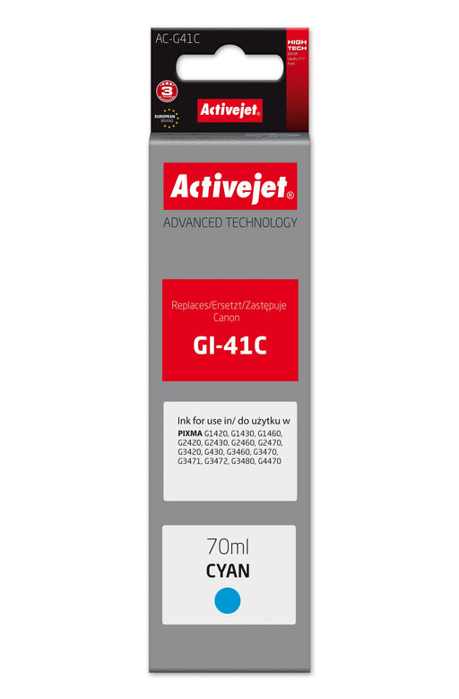 EAN 5901443391784 - Activejet AC-G41C cartucho de tinta 1 pieza(s) Compatible Alto rendimiento (XL) Cian imagen 1