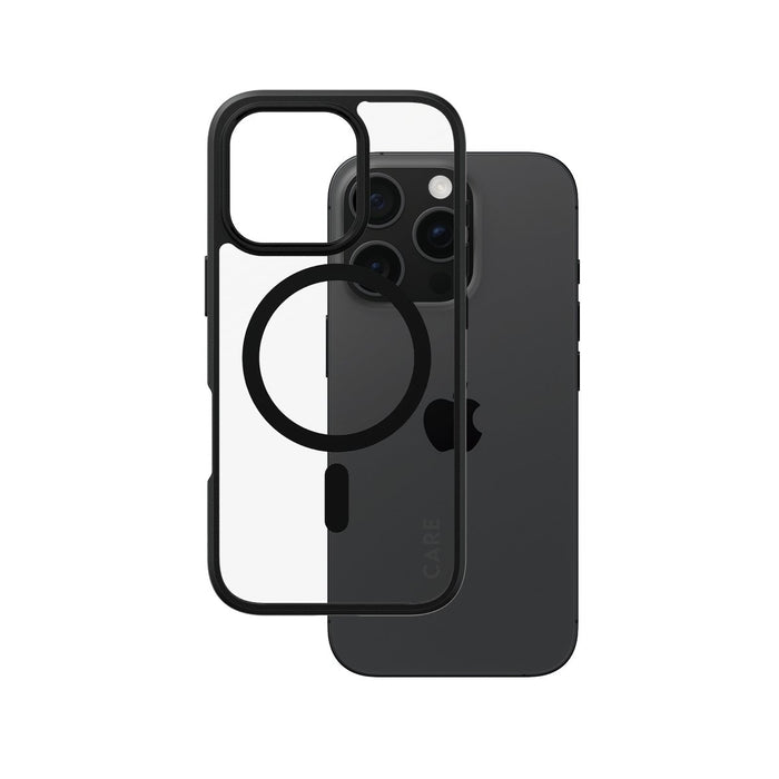 EAN 5715685004247 - PanzerGlass CARE™ by ® Urban Combat Case Transparent w. Black Frame & MagSafe iPhone 16 Pro funda para te imagen 1
