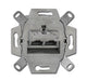 EAN 4011395163870 - Busch-Jaeger 0218/12-101 toma de corriente 2 x RJ-45 Metálico imagen 1