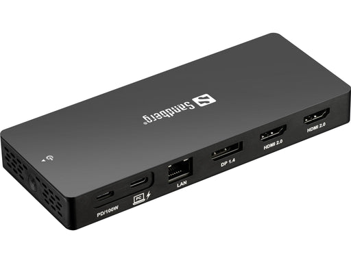 EAN 5705730136610 - Sandberg 136-61 base para portátil y replicador de puertos Alámbrico USB 3.2 Gen 1 (3.1 Gen 1) Type-C Gri imagen 2