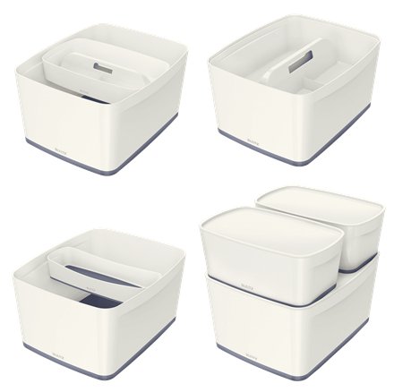 EAN 4002432116461 - Esselte 5216-10-01 Caja de almacenaje Rectangular Acrilonitrilo butadieno estireno (ABS) Gris, Blanco imagen 2