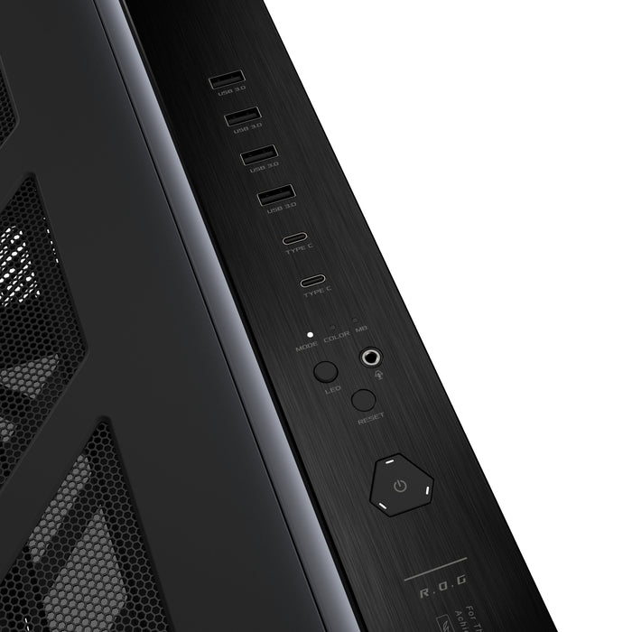 EAN 4711636437189 - ASUS ROG CRONOX GR801 CURVE TG ARGB BLACK Midi Tower Negro imagen 7