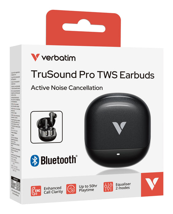 EAN 23942302018 - Verbatim TruSound Pro Auriculares Inalámbrico Dentro de oído Llamadas/Música Bluetooth Negro imagen 6