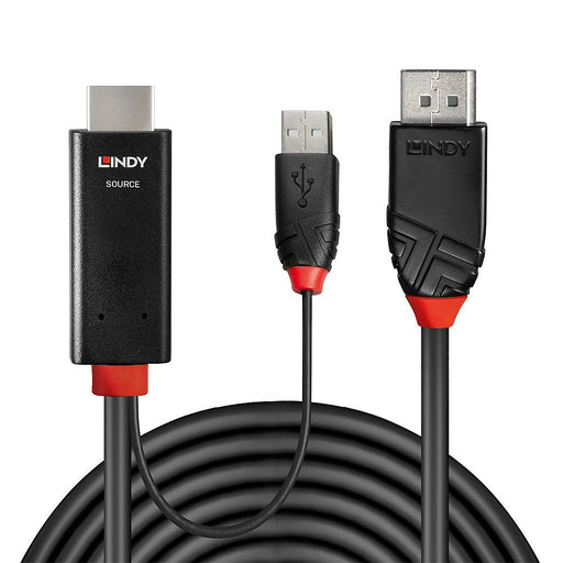 EAN 4002888415002 - Lindy 41500 adaptador de cable de vídeo 3 m HDMI + USB Type-A DisplayPort Negro imagen 2