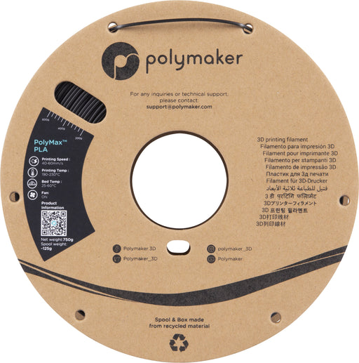 EAN 6938936710431 - Polymaker PA06001 material de impresión 3d Ácido poliláctico (PLA) Negro 750 g imagen 2