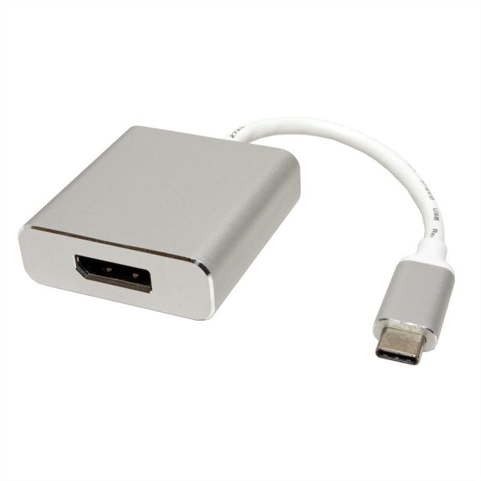 EAN 7611990141715 - ROLINE 12.03.3220 adaptador de cable de vídeo 0,1 m USB Tipo C DisplayPort Plata imagen 2