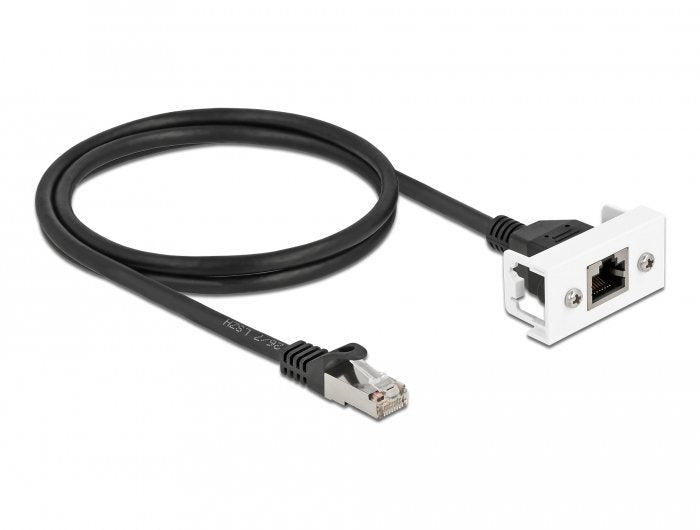 EAN 4043619871117 - DeLOCK 87111 cable de red Negro, Blanco Cat6a S/FTP (S-STP) imagen 1