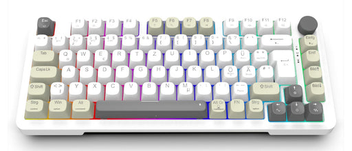 EAN 8681949016998 - Inca IKG-455 teclado Juego USB + RF Wireless + Bluetooth QWERTY Alemán Blanco imagen 1