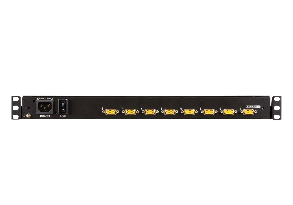 EAN 4710469343261 - ATEN CL3108NX consola de rack 47 cm (18.5") 1366 x 768 Pixeles Metal, Plástico Negro 1U imagen 2