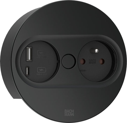 EAN 4057298129070 - Bachmann 946.106 toma de corriente Type E + USB A + USB C Negro imagen 1