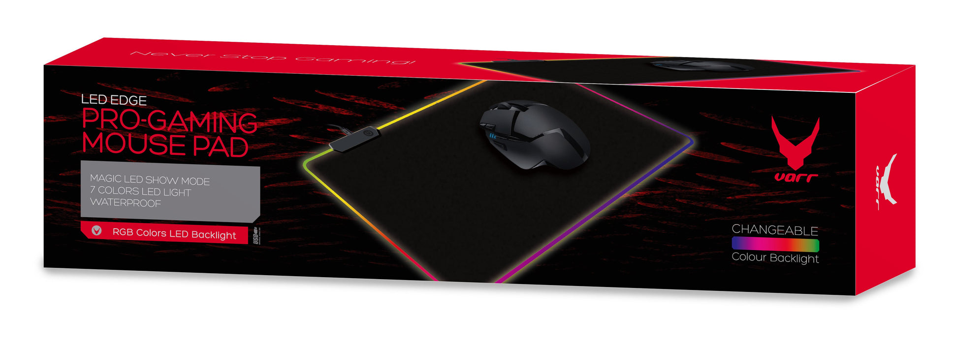 EAN 5907595448888 - Varr OVMPLB alfombrilla para ratón Alfombrilla de ratón para juegos Negro imagen 4