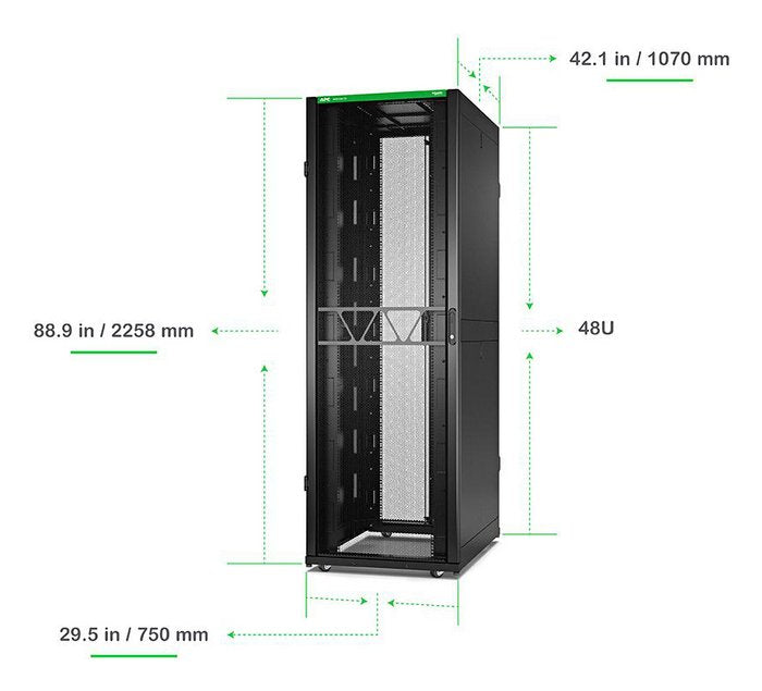 EAN 731304642282 - APC AR3157B2 armario rack 48U Rack o bastidor independiente Negro imagen 4