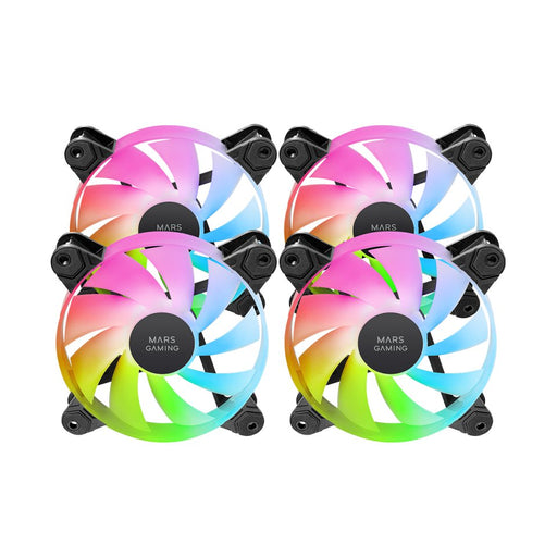 EAN 8435693114130 - Mars Gaming MF-4A Carcasa del ordenador Ventilador 12 cm Negro 4 pieza(s) imagen 2