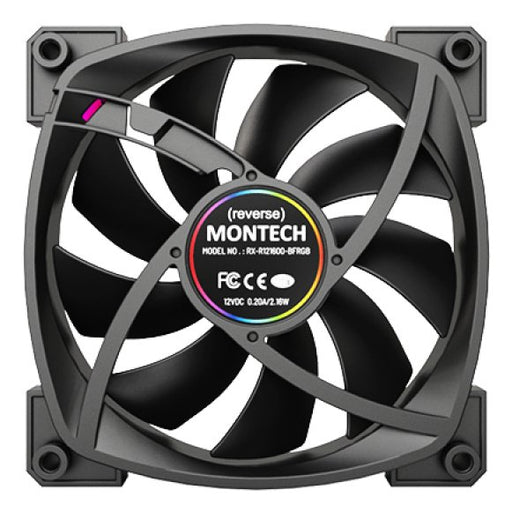 EAN 4710562744156 - Montech RX120 PWM Carcasa del ordenador Ventilador 12 cm Negro 1 pieza(s) imagen 2