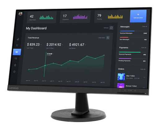 EAN 0196802375344 - Lenovo D24-40 pantalla para PC 60,5 cm (23.8") 1920 x 1080 Pixeles Full HD LED Negro imagen 2