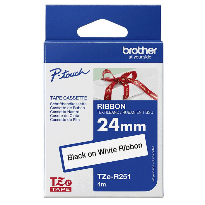 EAN 4977766801843 - Brother TZE-R251 cinta para impresora de etiquetas Negro sobre blanco imagen 3