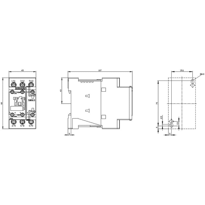 EAN 4011209790131 - Siemens 3RT2026-1BB40 contactor eléctrico imagen 4