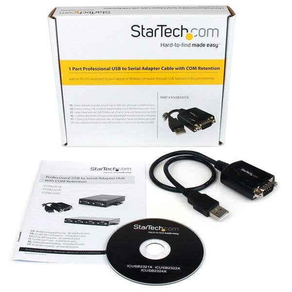 EAN 0065030827270 - StarTech.com ICUSB2321X cambiador de género para cable DB-9 USB 2.0 A Negro imagen 4