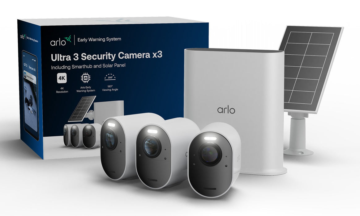 EAN 193108152976 - Arlo Ultra 3 Security Camera 3-cam kit + Solar Panel Cámara de seguridad IP Exterior 3840 x 2160 Pixeles T imagen 1