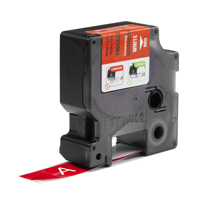 EAN 0071701059789 - DYMO 1805422 cinta para impresora de etiquetas Blanco sobre rojo imagen 2