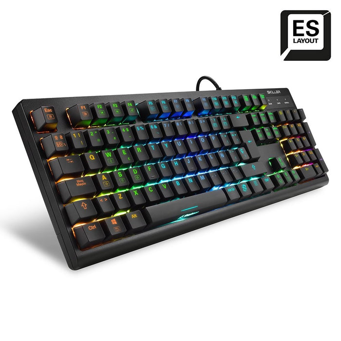 EAN 4044951030873 - Sharkoon SKILLER SGK30 teclado Juego USB QWERTY Español Negro imagen 2