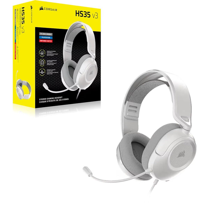 EAN 0840440421573 - Corsair HS35 v3, White Auriculares Alámbrico Diadema Juego Blanco imagen 2