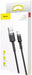EAN 6953156275010 - Baseus CALKLF-CG1 cable de conector Lightning 2 m Gris, Negro imagen 7