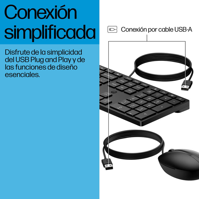 EAN 194721887849 - HP Wired Desktop 320MK Mouse and Keyboard teclado Ratón incluido Oficina USB Negro imagen 7