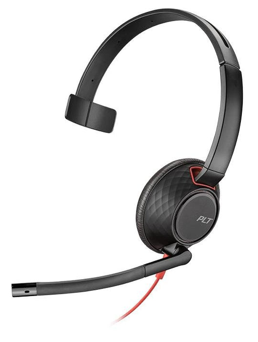 EAN 0017229158726 - Poly Blackwire 5210 Auriculares Alámbrico Diadema Llamadas/Música USB Tipo C Negro, Rojo imagen 1