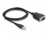 EAN 4043619642229 - DeLOCK 64222 cambiador de género para cable USB 2.0 Type-A serial RS-232 DB9 Negro imagen 1